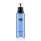 Frasco de recarga azul de A*Men Eau de Toilette con tapón pulverizador negro sobre fondo blanco.