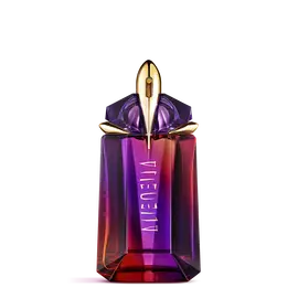 Frasco de perfume Alien Hypersense sobre fondo blanco