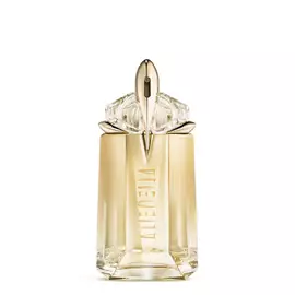 Frasco de perfume Alien Goddess sobre fondo gris claro