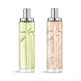 Foto del paquete de capas Starlicious the creamy delight para combinar en capas con Pineapple Musk y Pistachio Praline: frascos de vidrio con una estrella fugaz tallada, cuyas facetas brillan bajo un elegante tapón plateado.